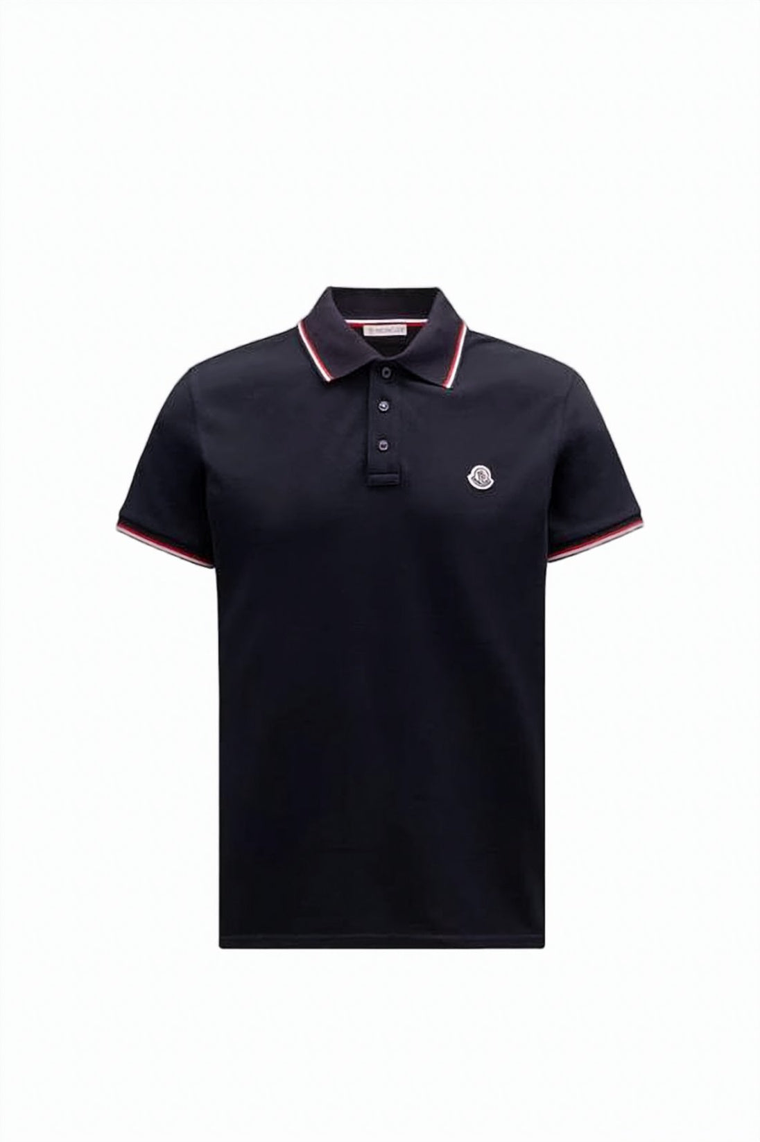 Short-Sleeve Polo Shirt with Contrasting Stripes