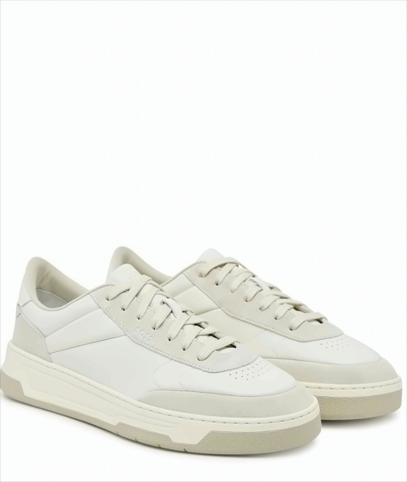 Low-Top Sneakers With Tumbled Leather