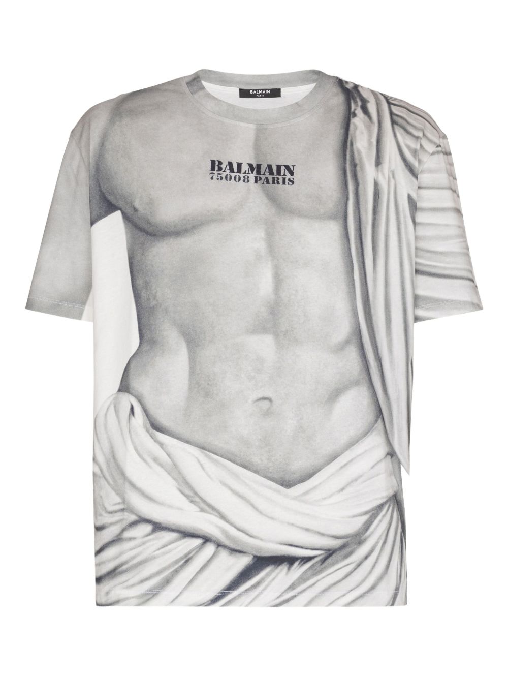 Art-Inspired Short-Sleeved T-Shirt with Graphic Print