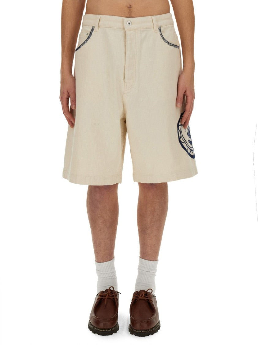 Relaxed Fit Cotton Bermuda Shorts