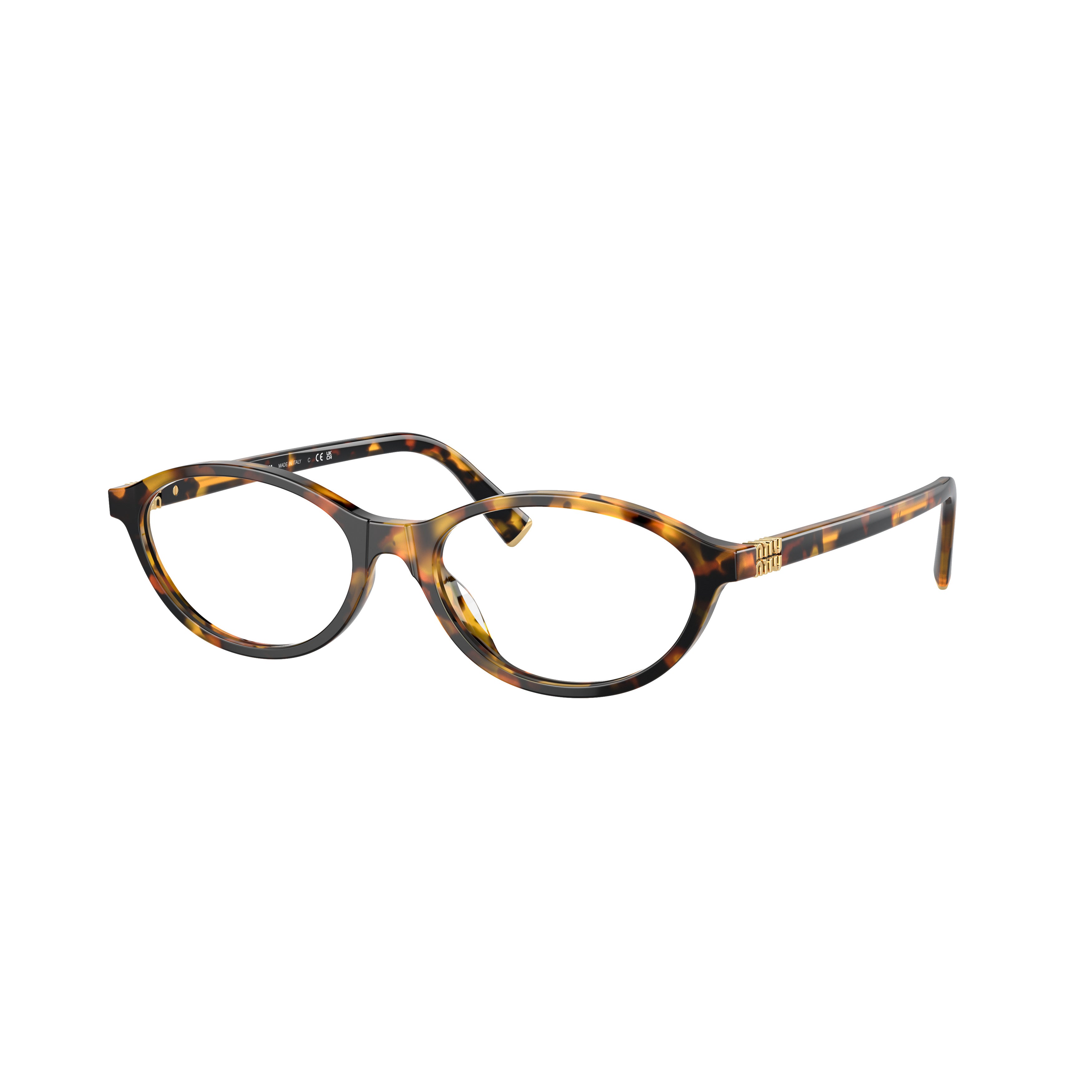 0mu 09xv Tortoiseshell Oval Frame Eyeglasses