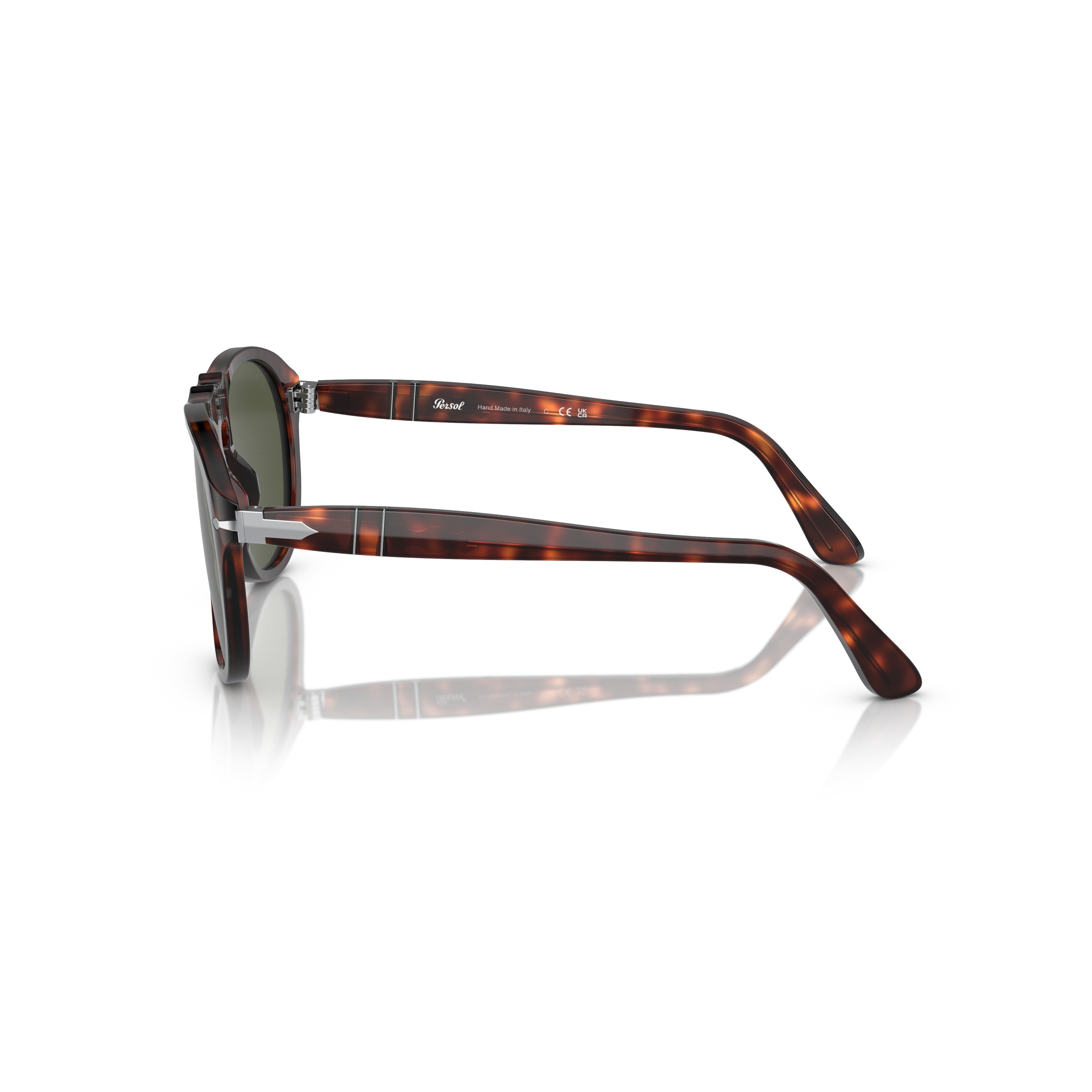 0po0649 Classic Aviator Sunglasses with Tortoiseshell Frame