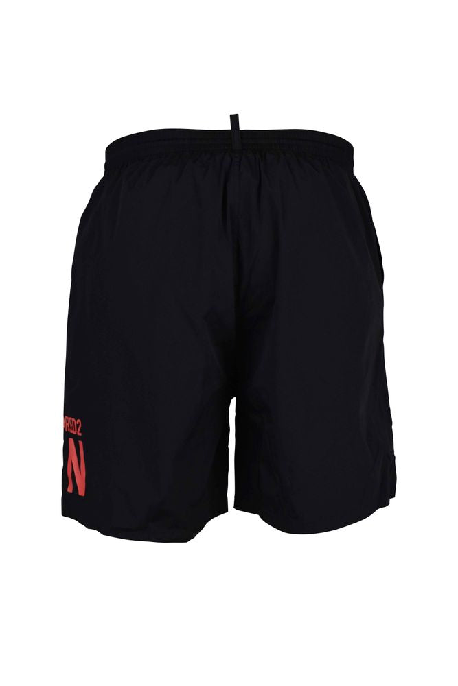 Black Nylon Swim Shorts