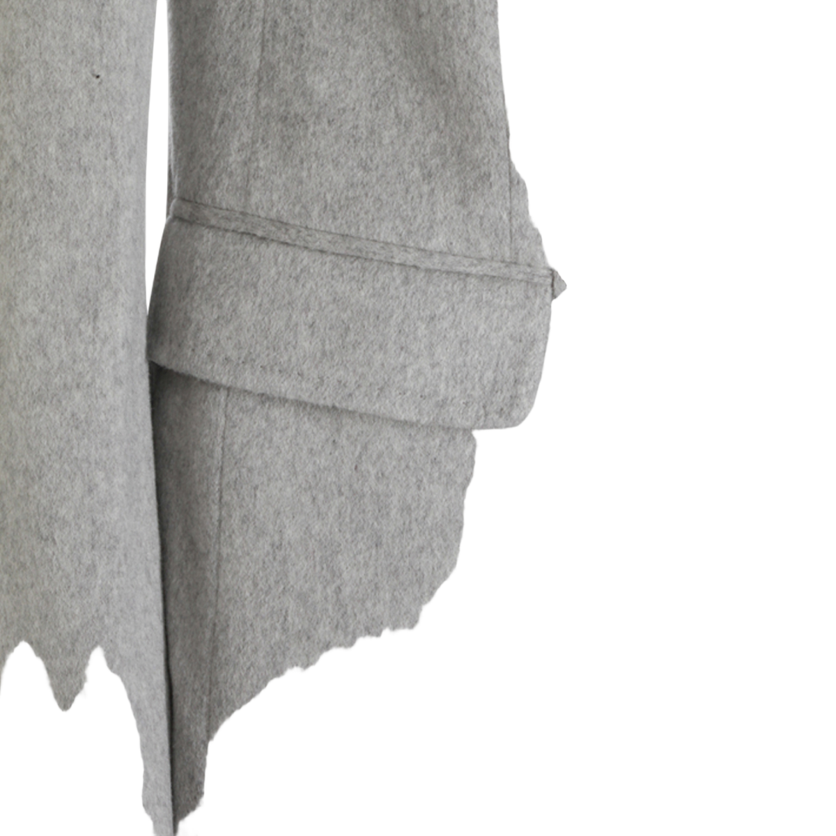 Tailored Grey Coat with Notch Lapel