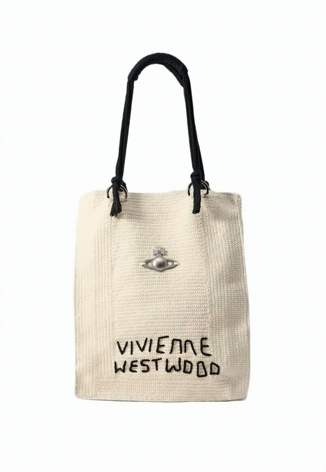 Textured Cotton Tote Bag