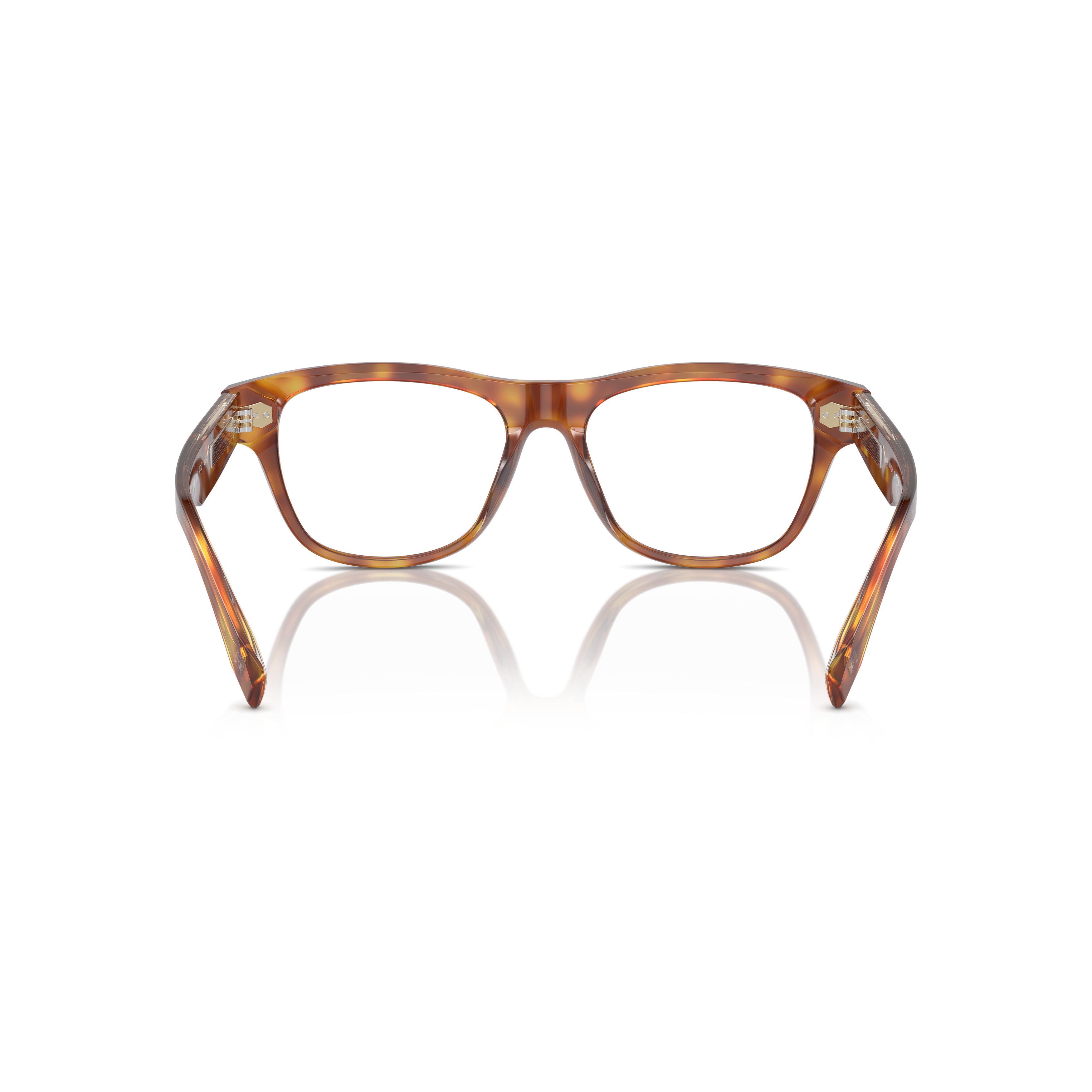 0bc3005 Rectangular Tortoiseshell Eyeglasses with Metallic Accents
