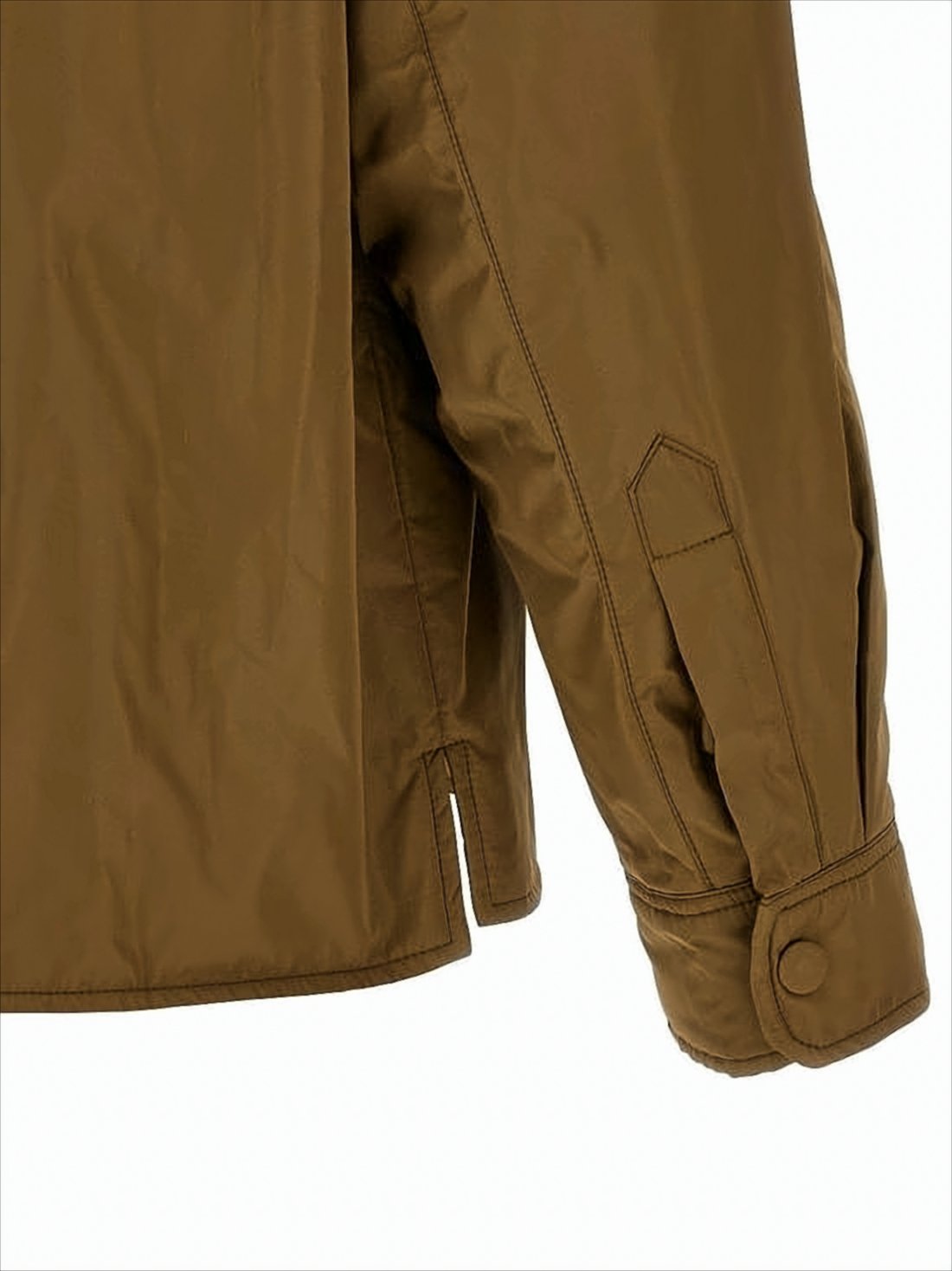Matte-Finish Brown Casual Jacket with Boxy Silhouette