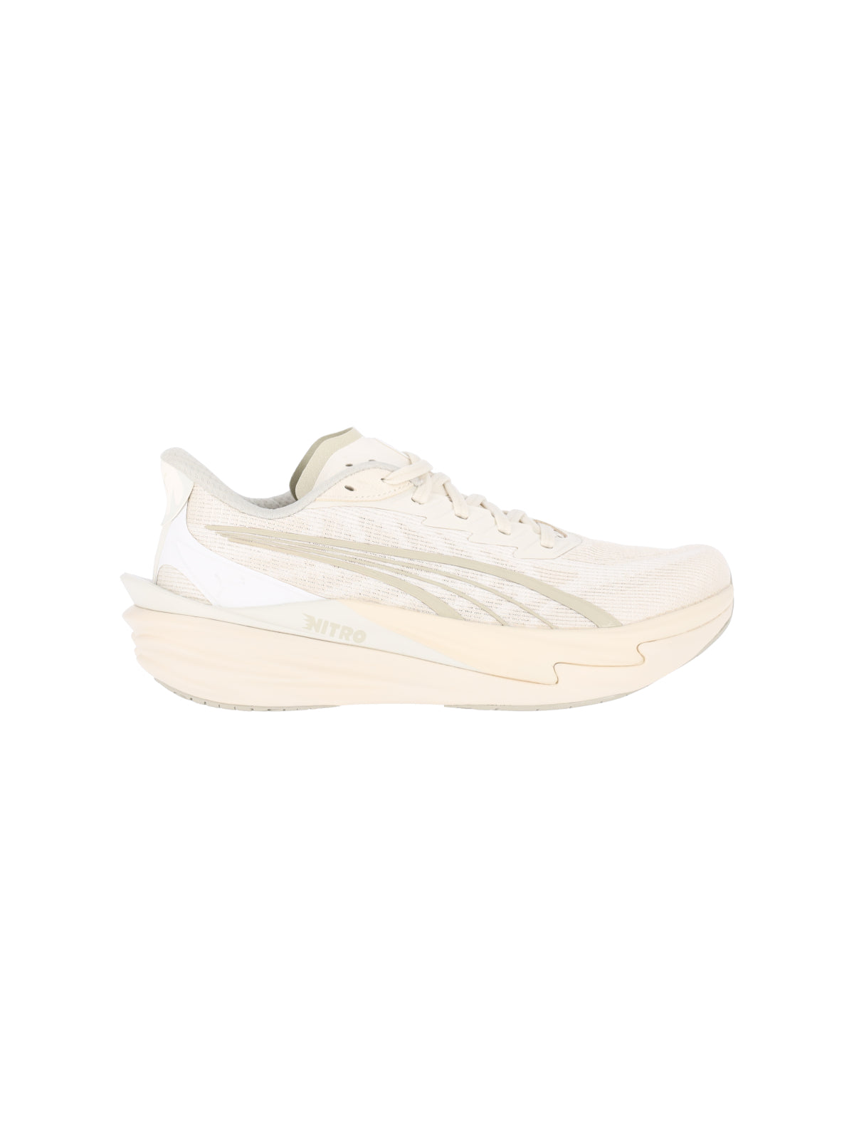 Neutral Streamlined Mesh Upper Sneakers