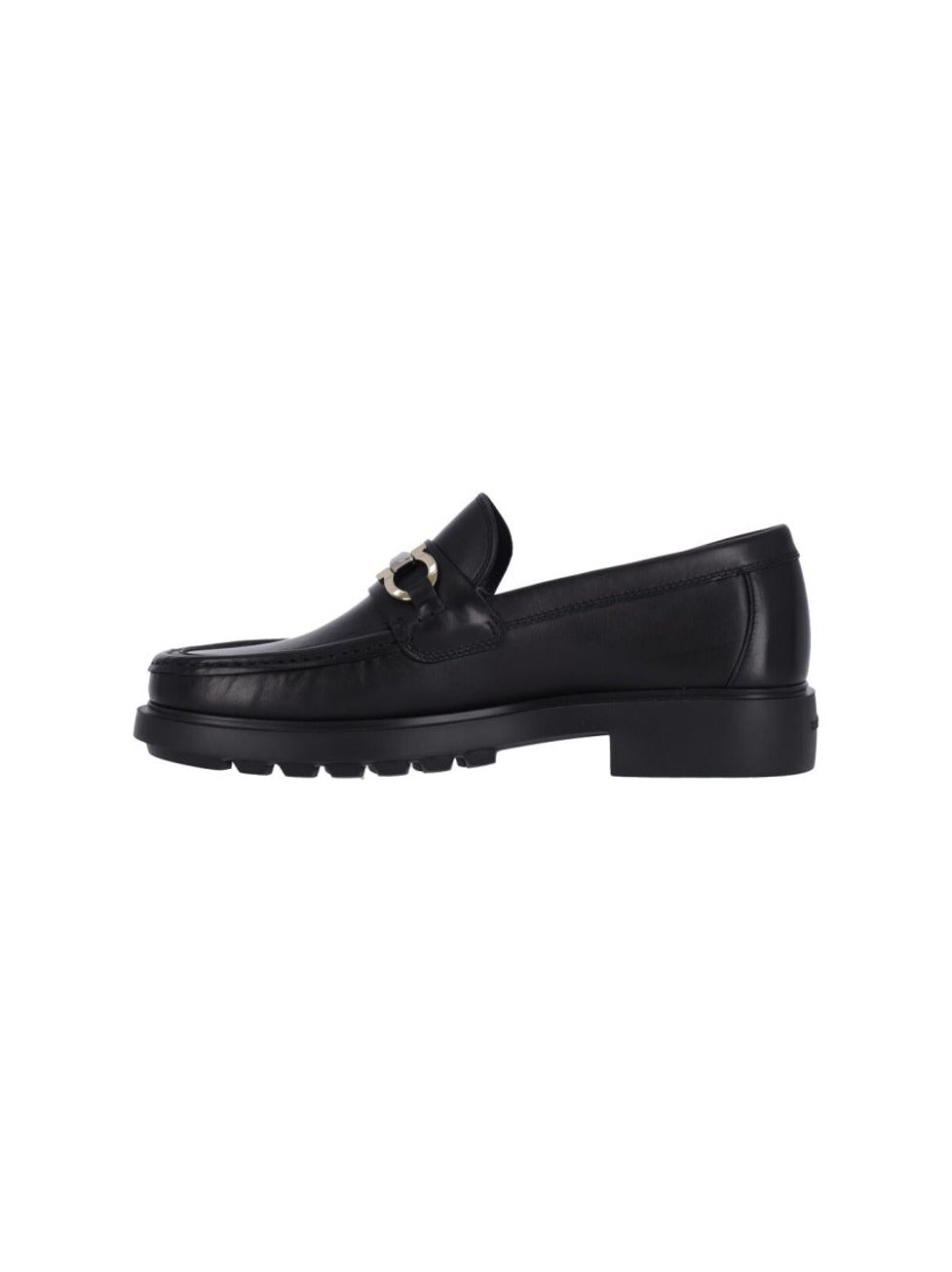"Gancini" Loafers Black