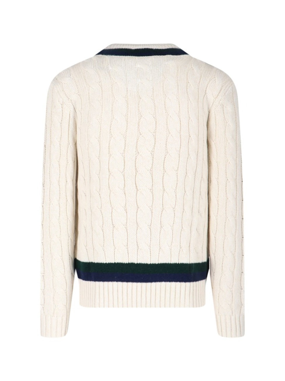 Cable-Knit Cricket Sweater Cream