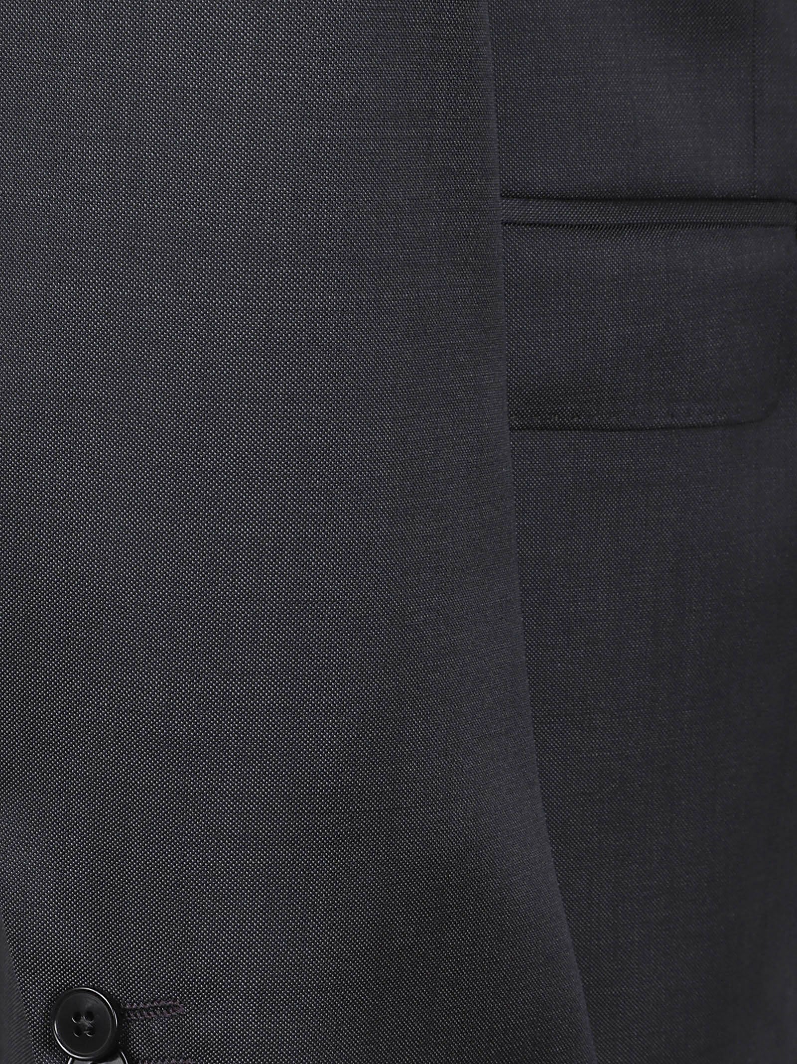 Tailored Black Two-Piece Suit with Notched Lapel
