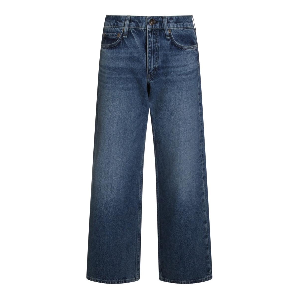 Straight-Leg Jeans With Mid-Rise Waist