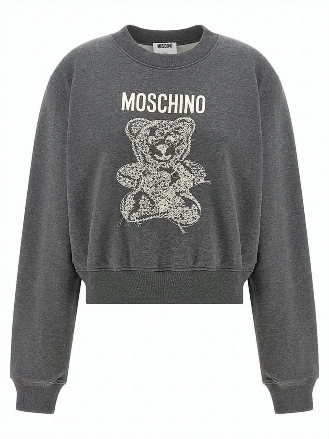 Cropped Long-Sleeve Sweatshirt