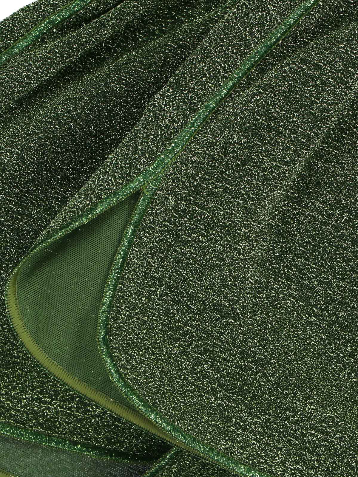Green Lumière Semi-Transparent Metallic Shorts