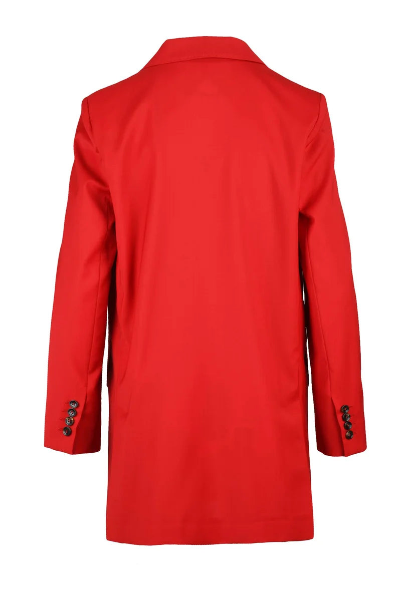 Nebbie Double-Breasted Jacket - Red