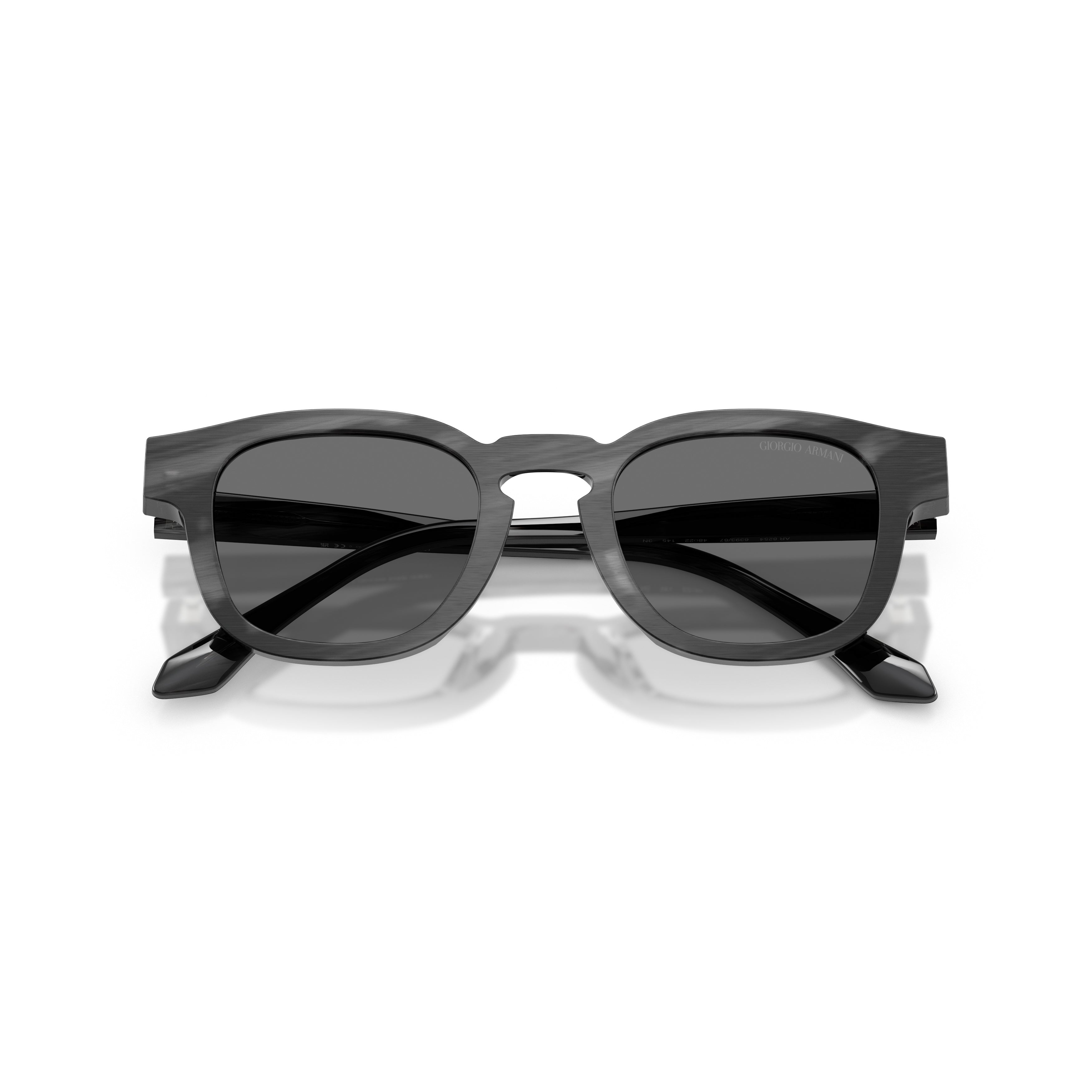 0ar8254u Rounded Square Acetate Sunglasses with Subtle Marbled Finish