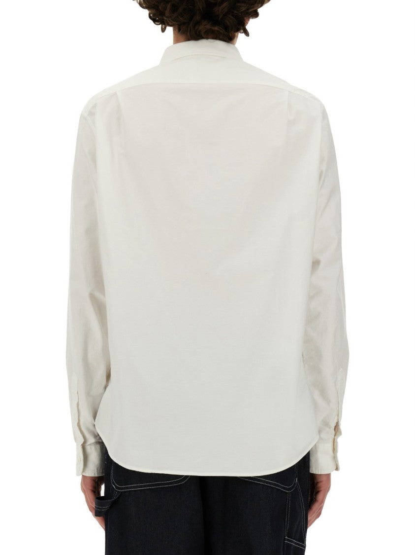 Classic Button-Up Shirt With Embroidered Detail