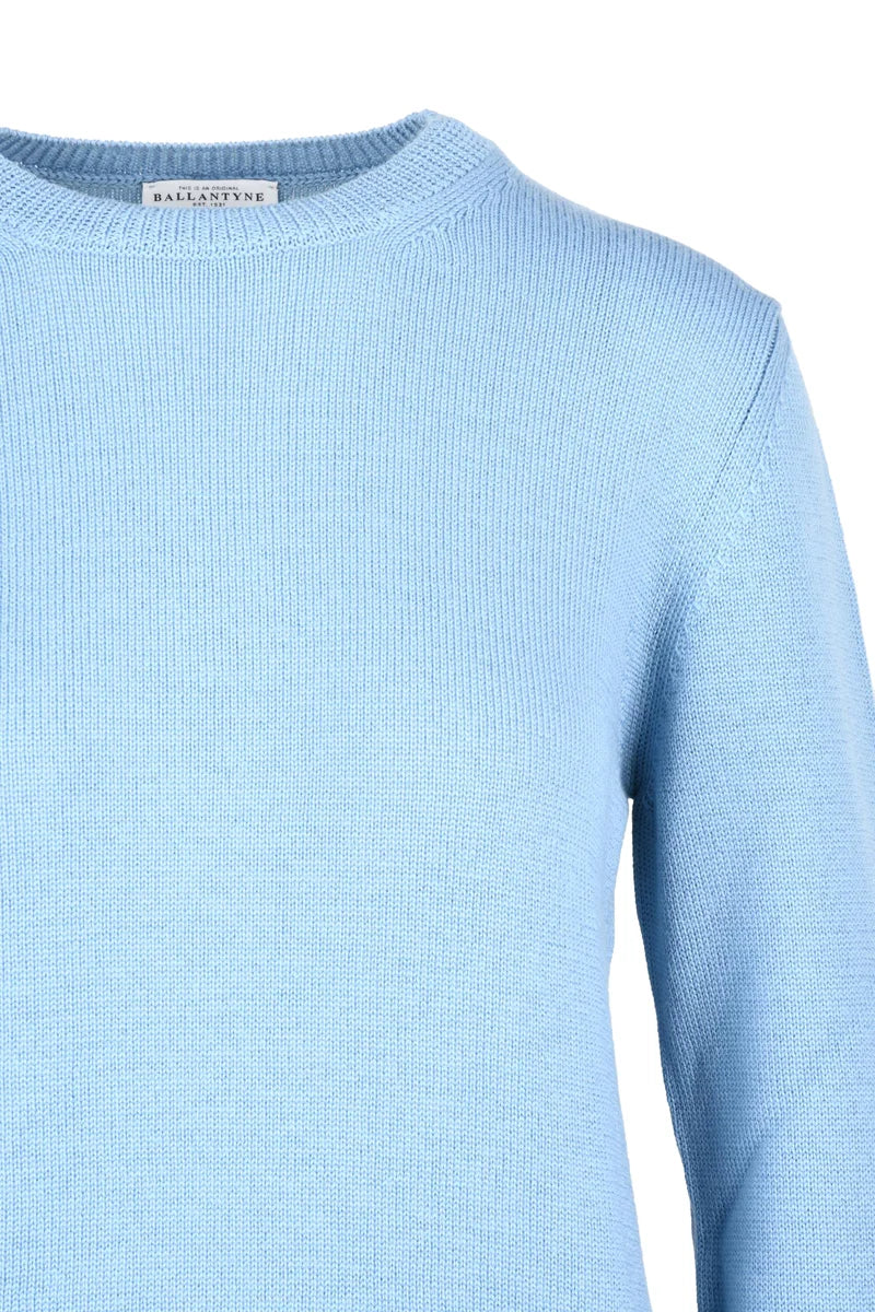 Crew Neck Sweater - Light Blue