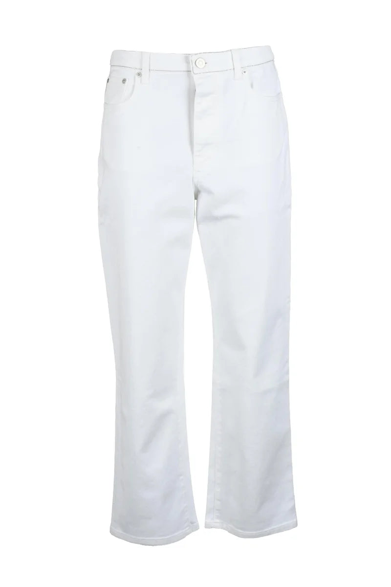 Cotton Elastane Jeans - White