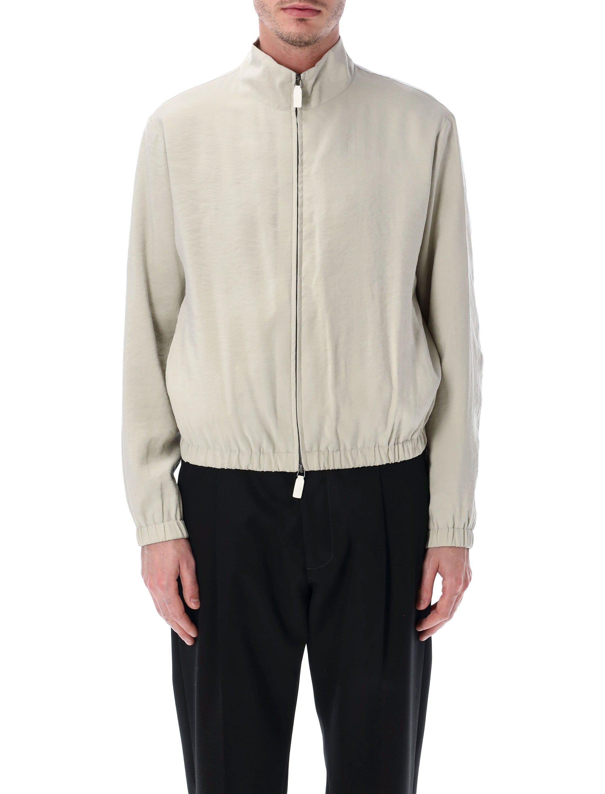 Classic Blouson with High Collar