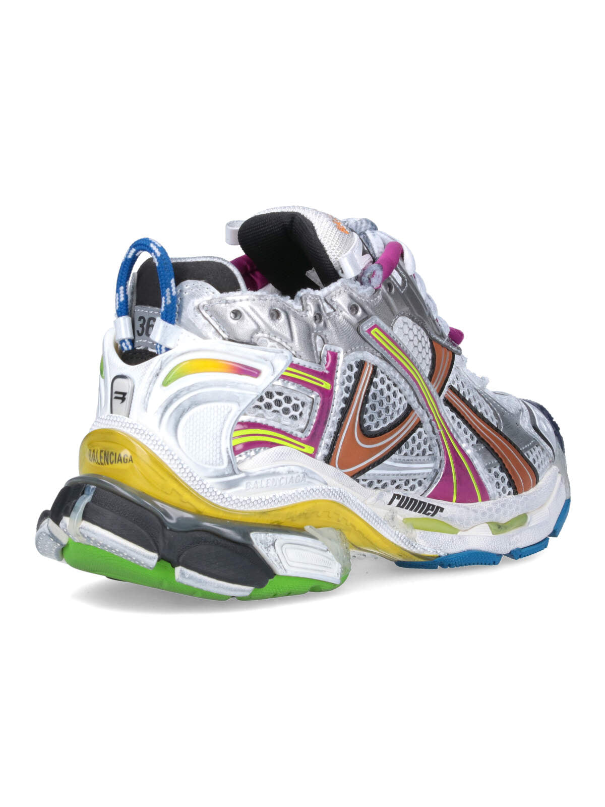 "Runner" Sneakers – Grey/Multicolor