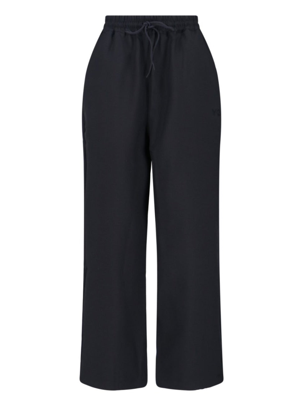 Straight Leg Pants With Elastic Waist And Drawstring Closure