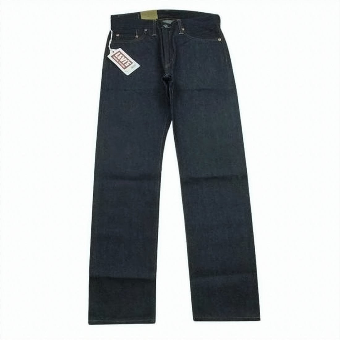 Straight-Leg Denim Pants with Five-Pocket Design and Indigo Wash