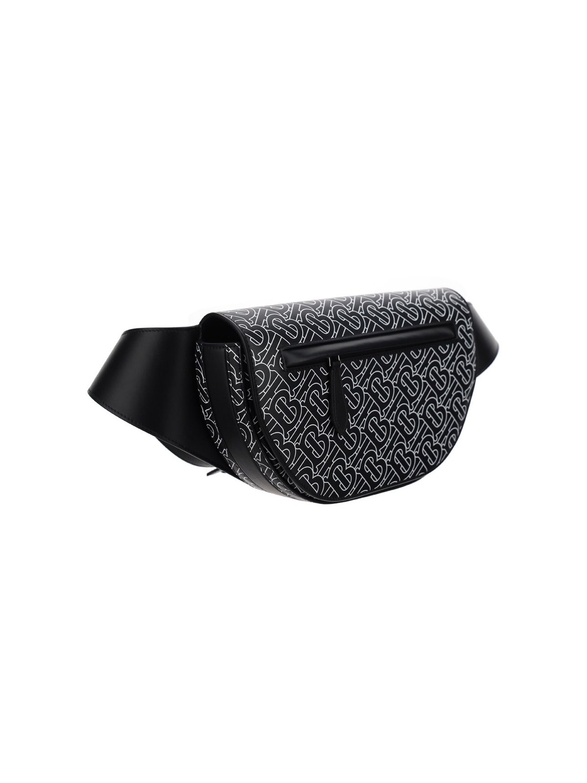 Polished Black Calf Grain Leather Bag