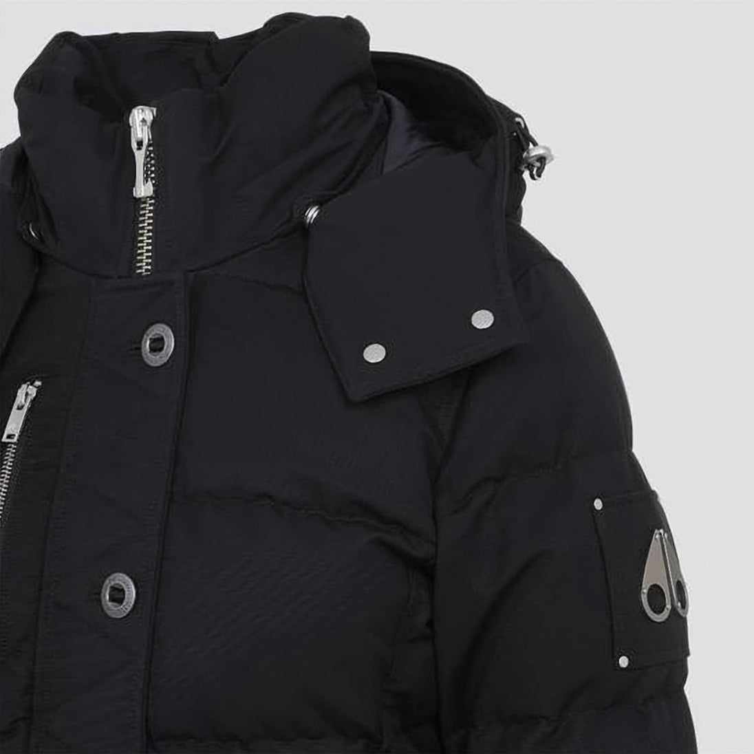 Quilted Down Jacket with Detachable Hood