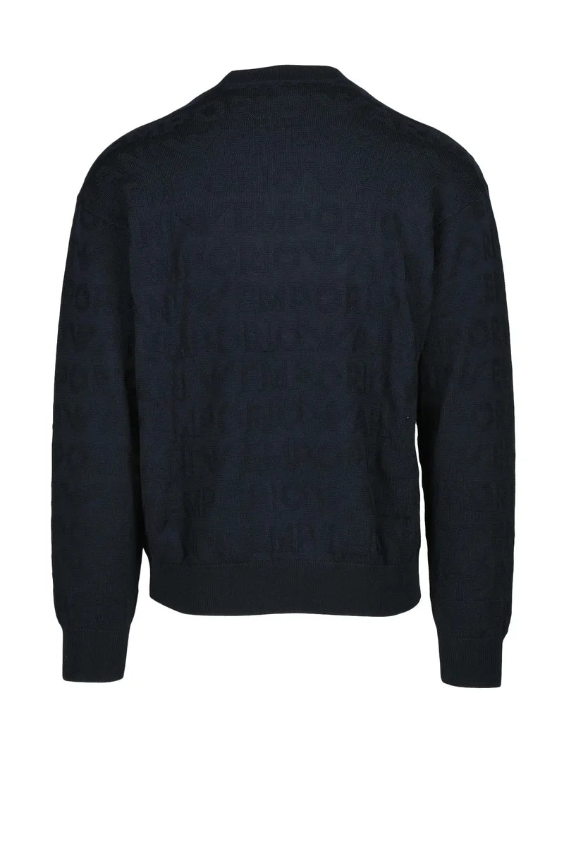 Virgin Wool Sweater - Blue