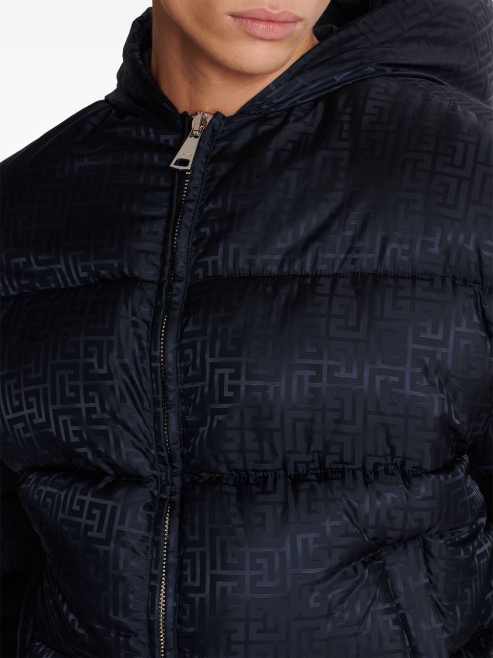 Signature Monogram Print Padded Jacket