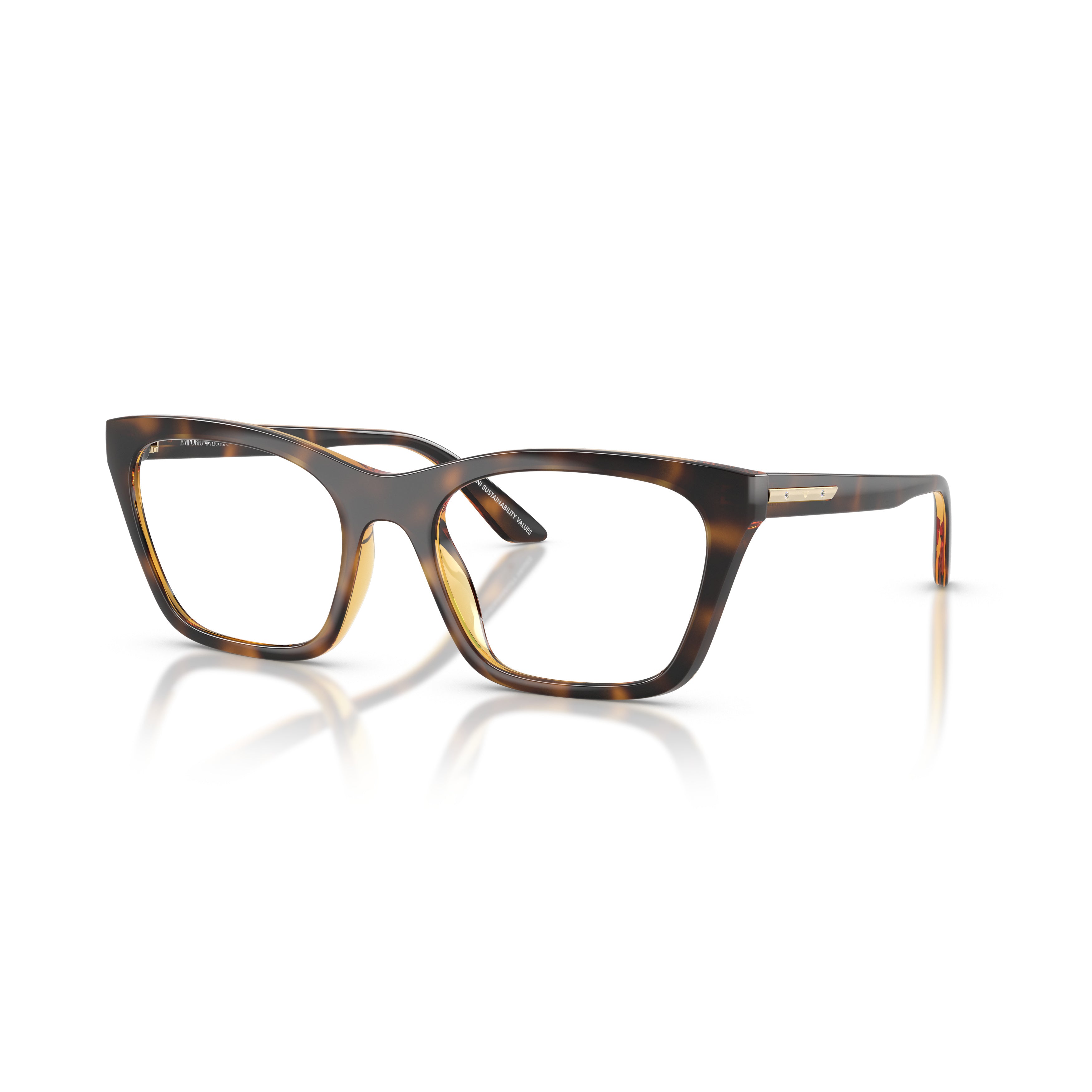 Oversized Tortoiseshell Square Frame Eyeglasses