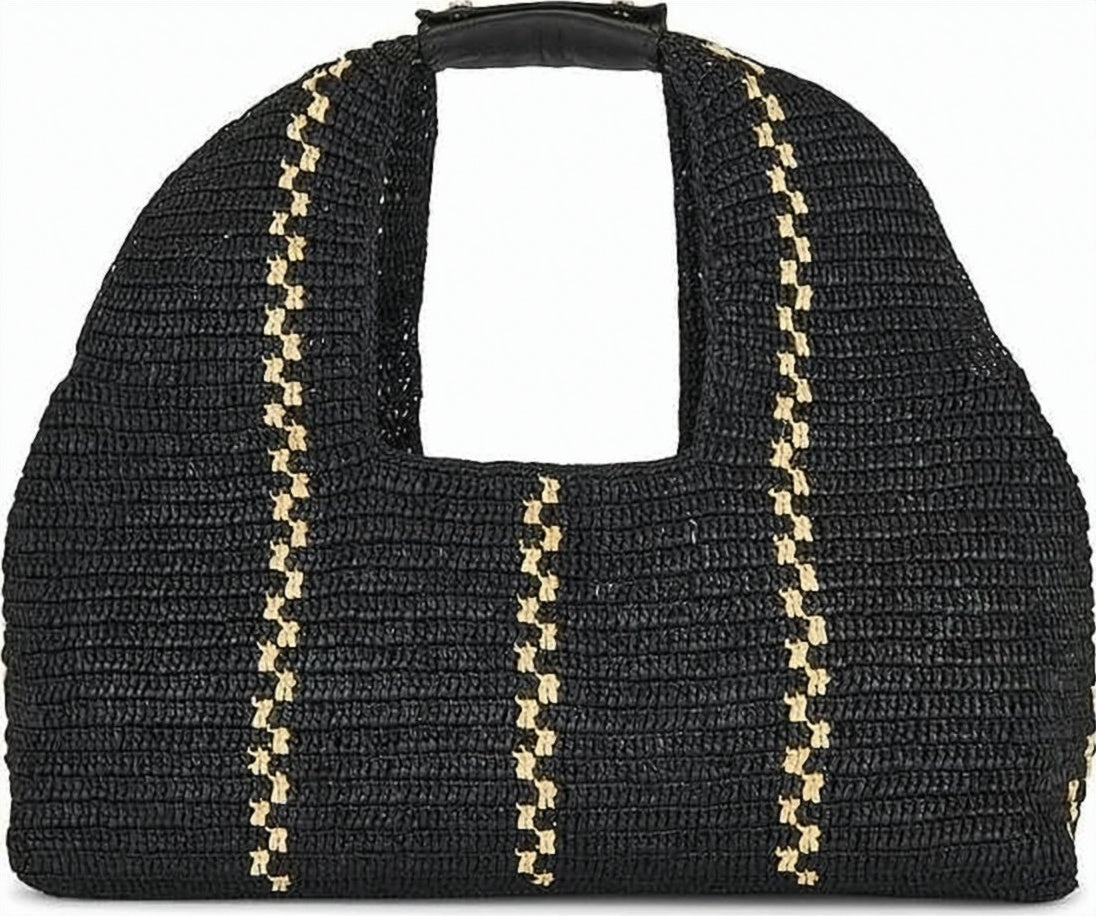 Woven Raffia Shoulder Bag