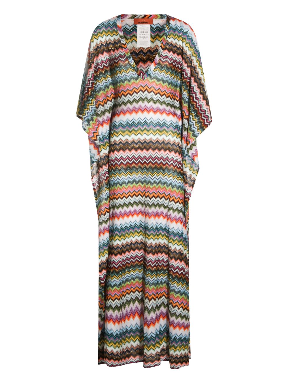 Cotton Blend V-Neck Kimono Dress