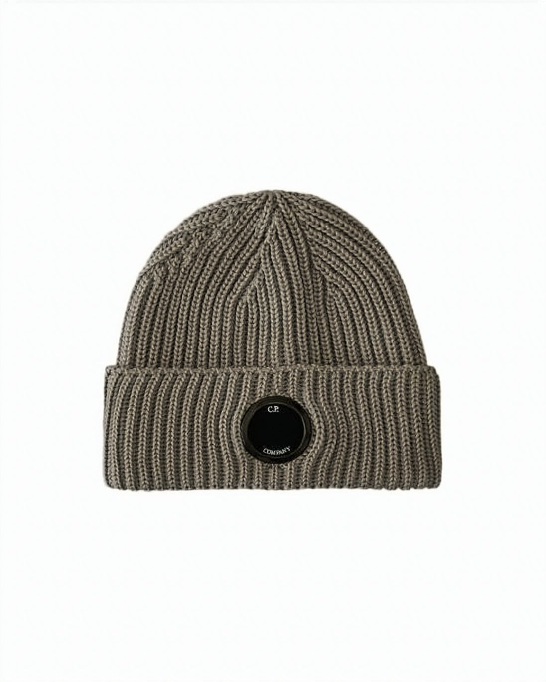 Ribbed Knit Beanie with Folded Cuff