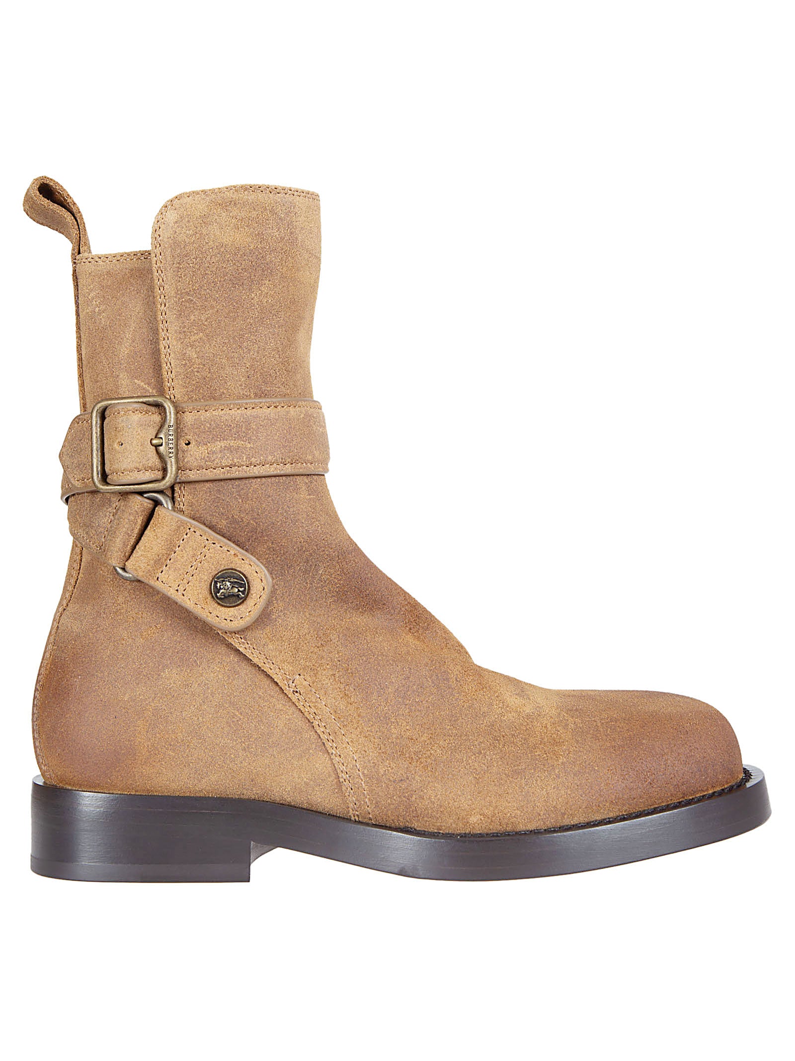 Round Toe Ankle Boots with Adjustable Straps and Metal Buckles