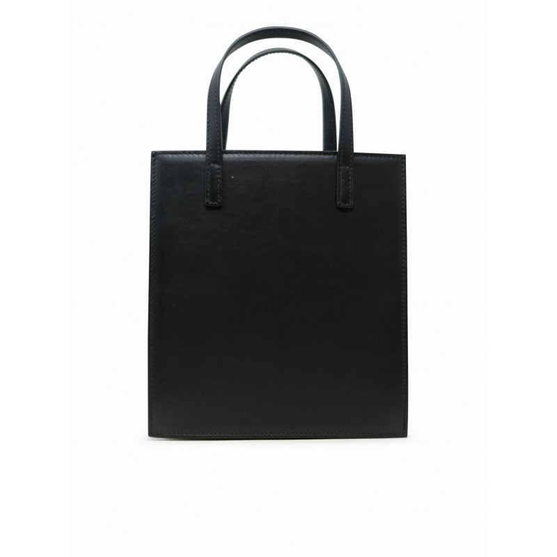 Fl2516 Flap J Black Leather Handbag