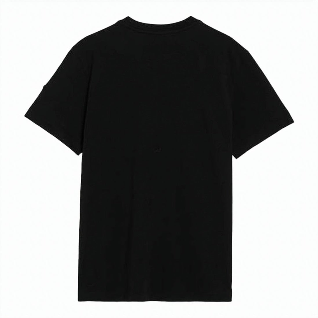 Black Cotton Short-Sleeved T-Shirt