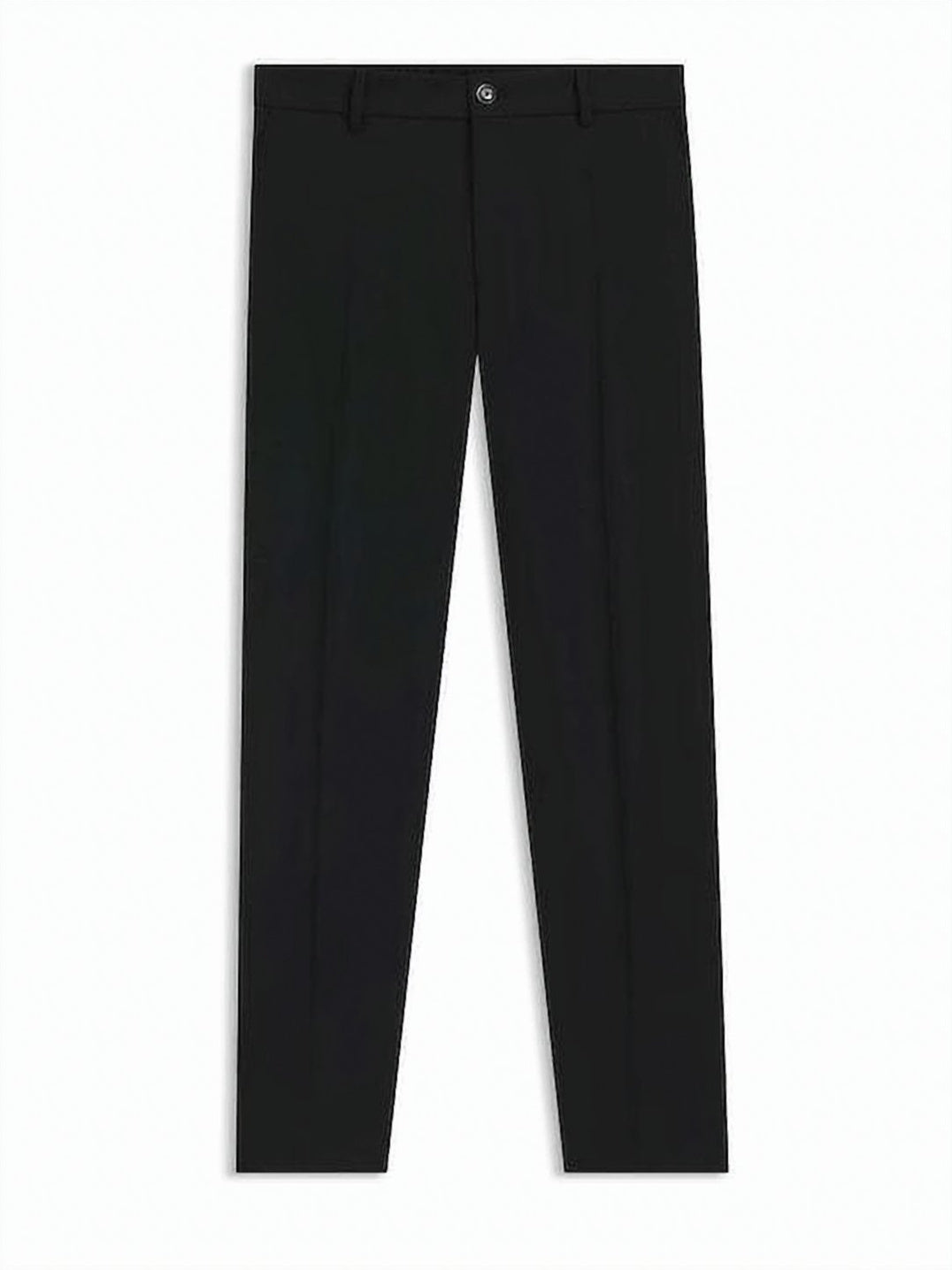 Straight-Leg Tailored Suit Pants with Flat Front