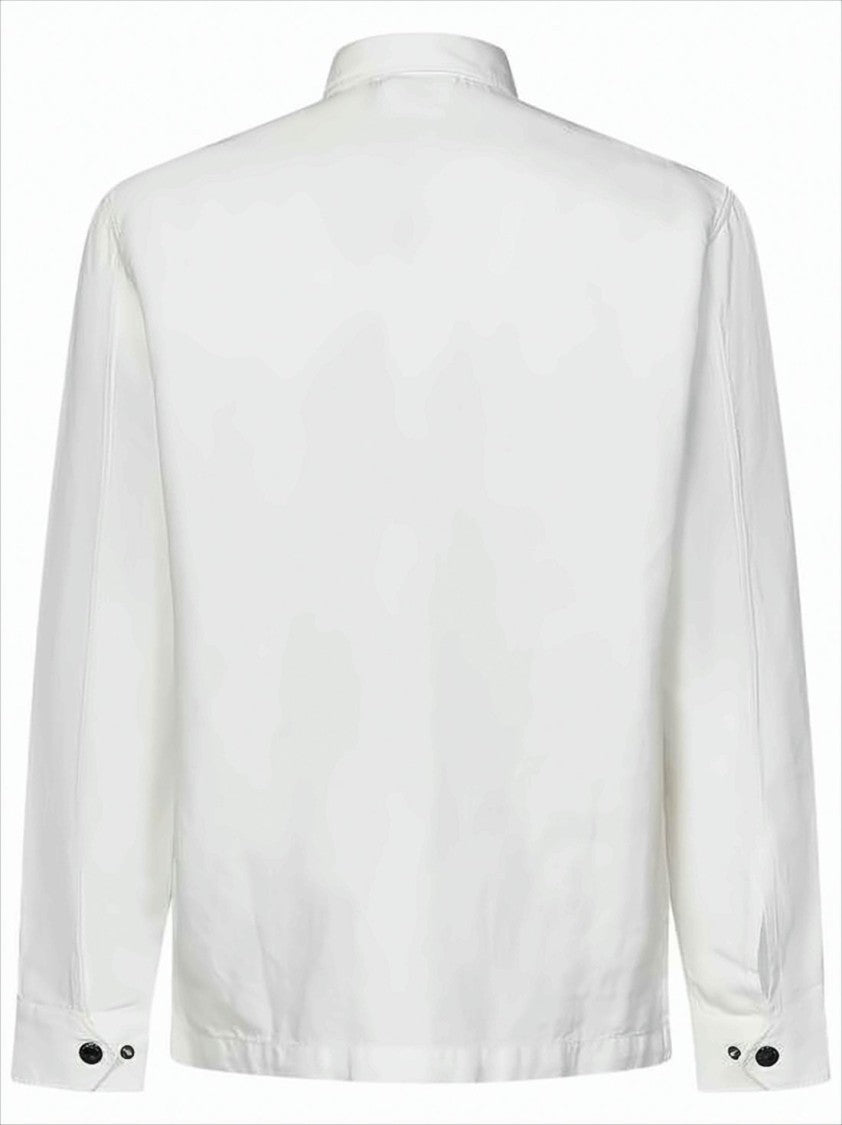 Minimalist Long-Sleeve Shirt With Classic Collar And Buttoned Cuffs