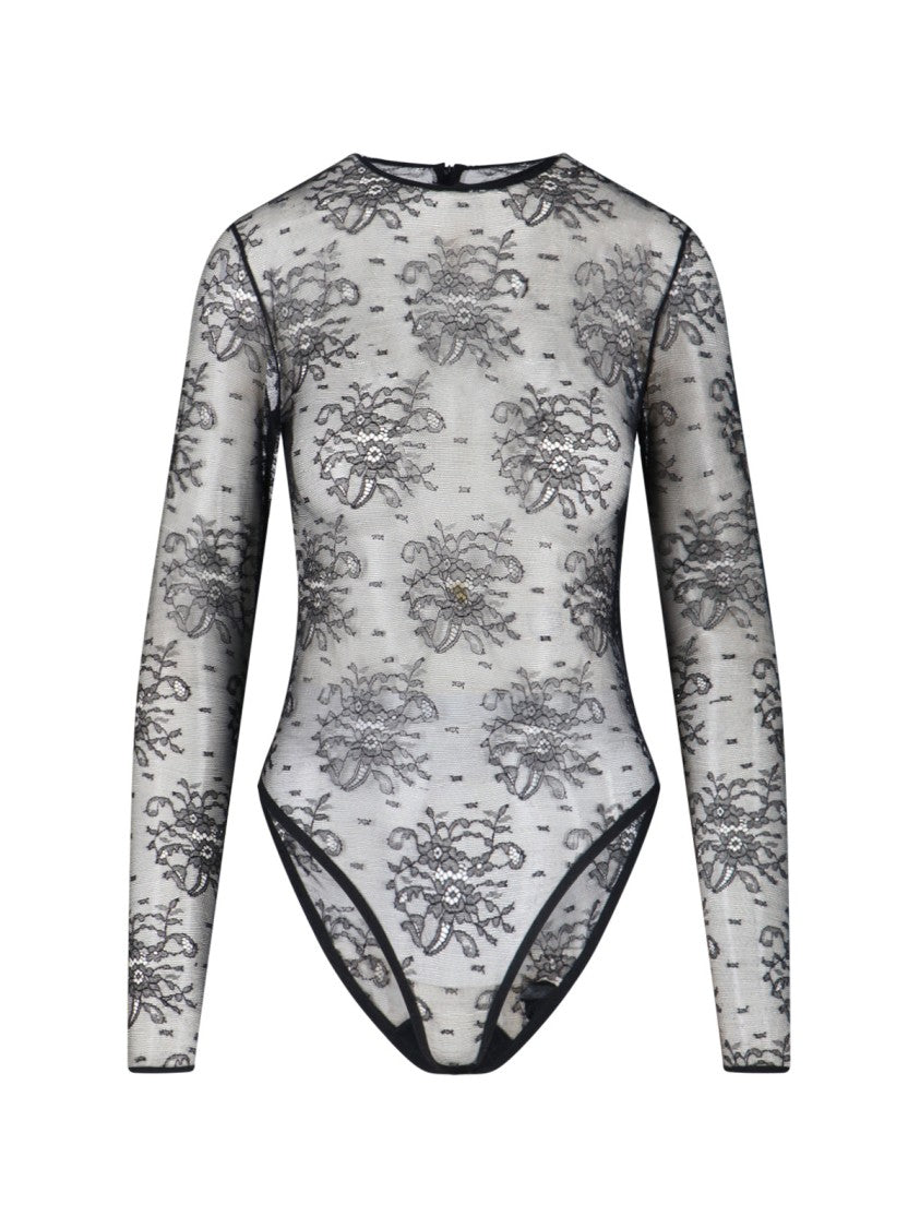 Koronkowe body – czarne