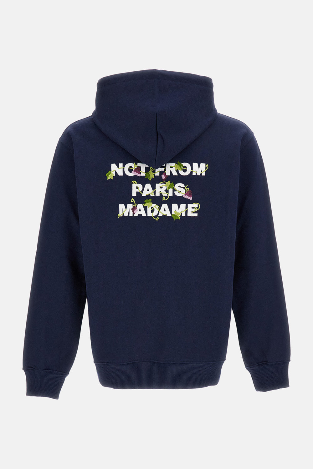 Vine Embroidered Slogan Hoodie