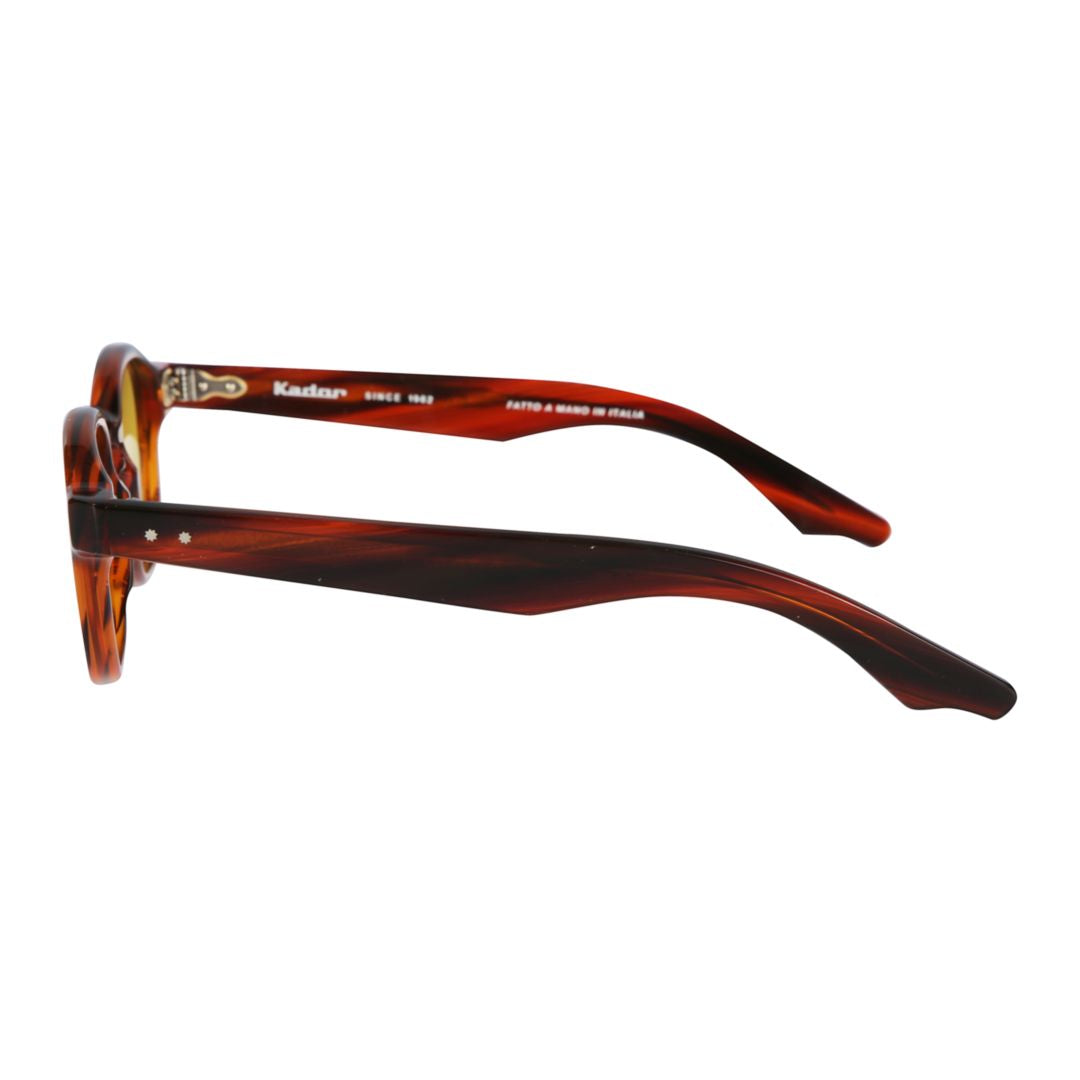 K-Master Classic Square Tortoiseshell Sunglasses with Yellow Tinted Lenses