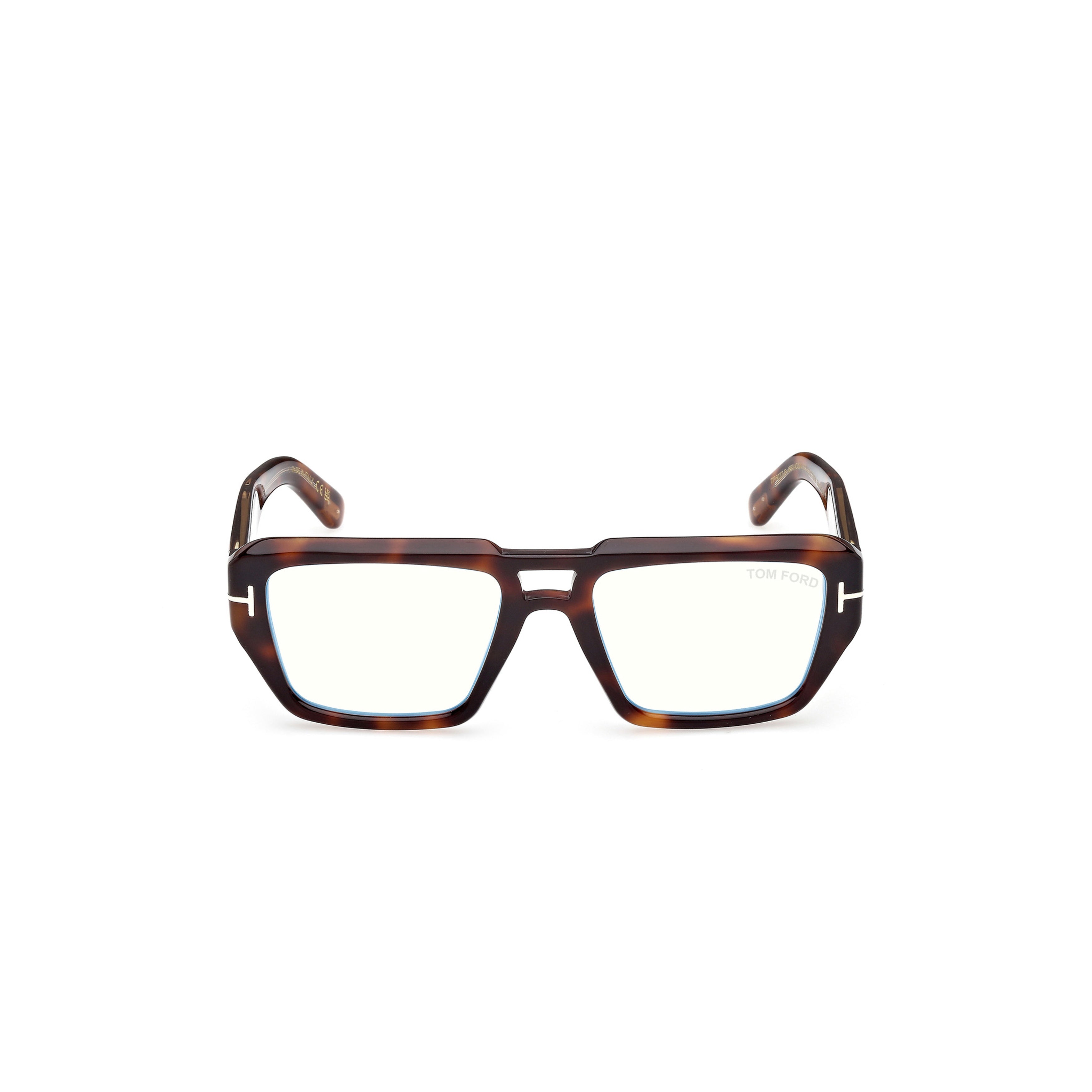 Ft6077-B Oversized Square Tortoiseshell Eyeglasses