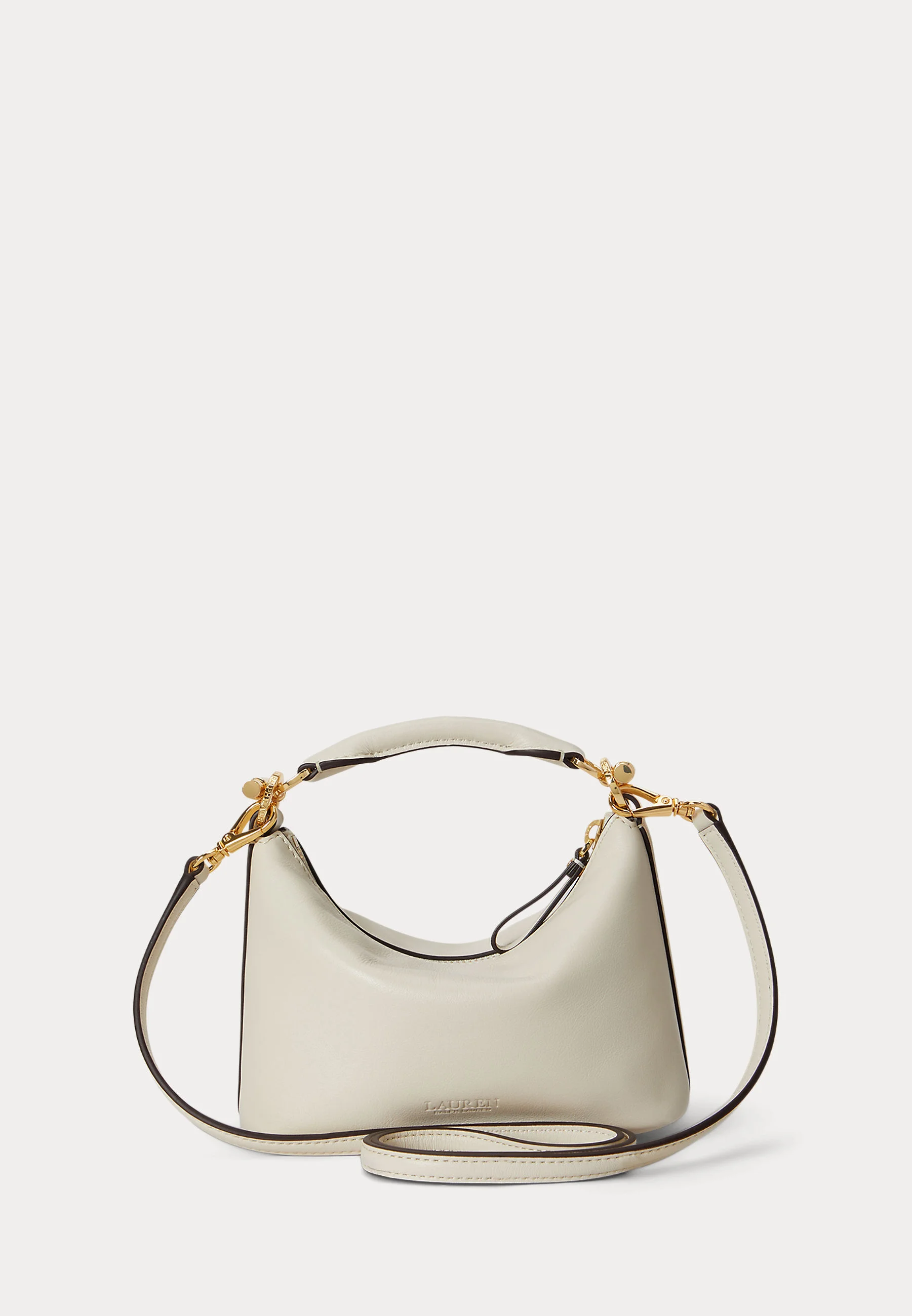 Structured Handbag with Minimalist Silhouette and Gold-tone Accents