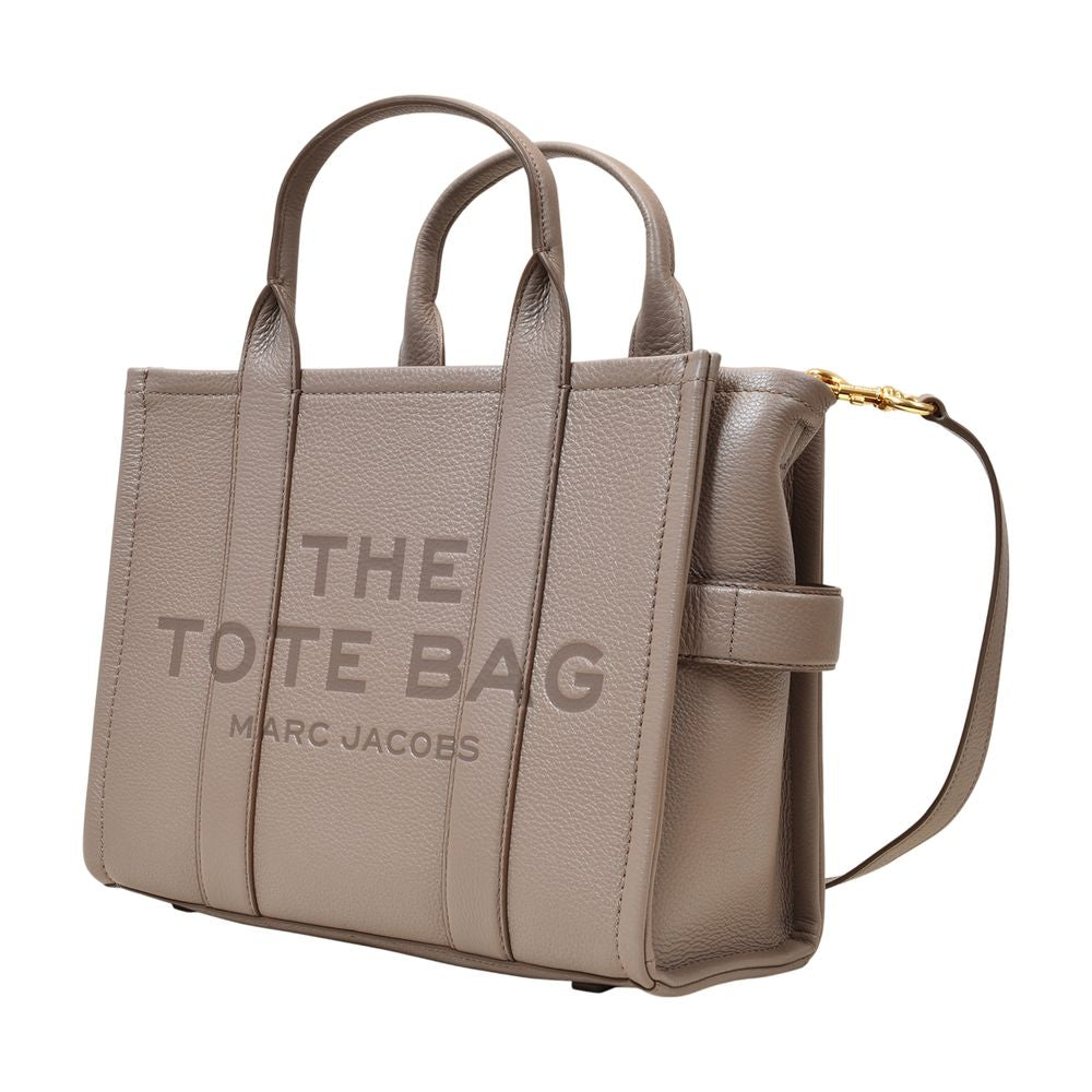 The Medium Tote Bag - Cement - Leather