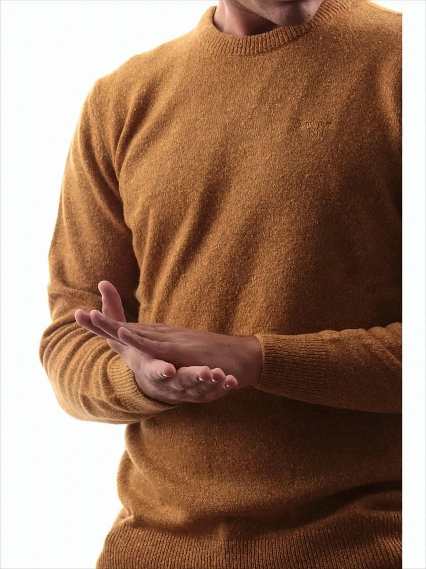 Mustard Sweater with Ribbed Detailing