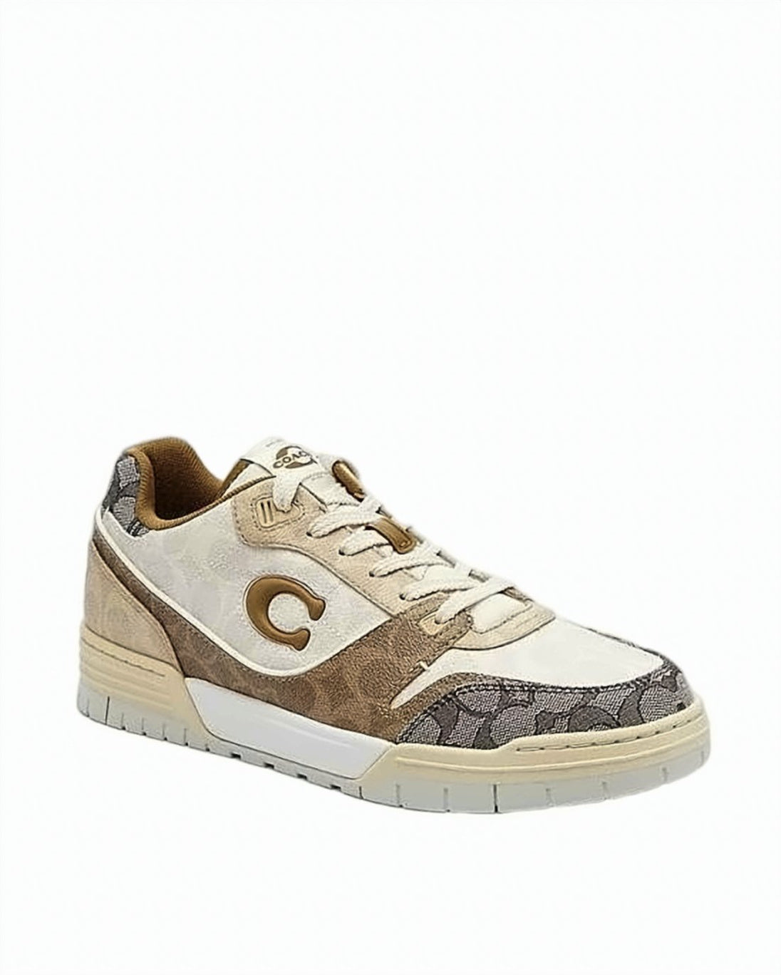 Low-Top Sneakers With Signature Pattern And Rubber Sole