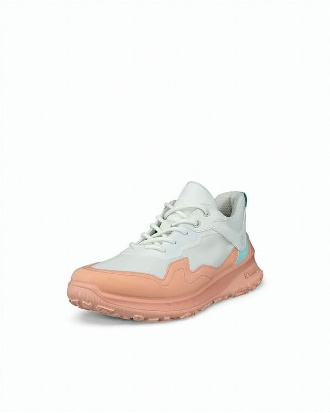 Recycled Polyester Sneakers with Peach Rubber Sole