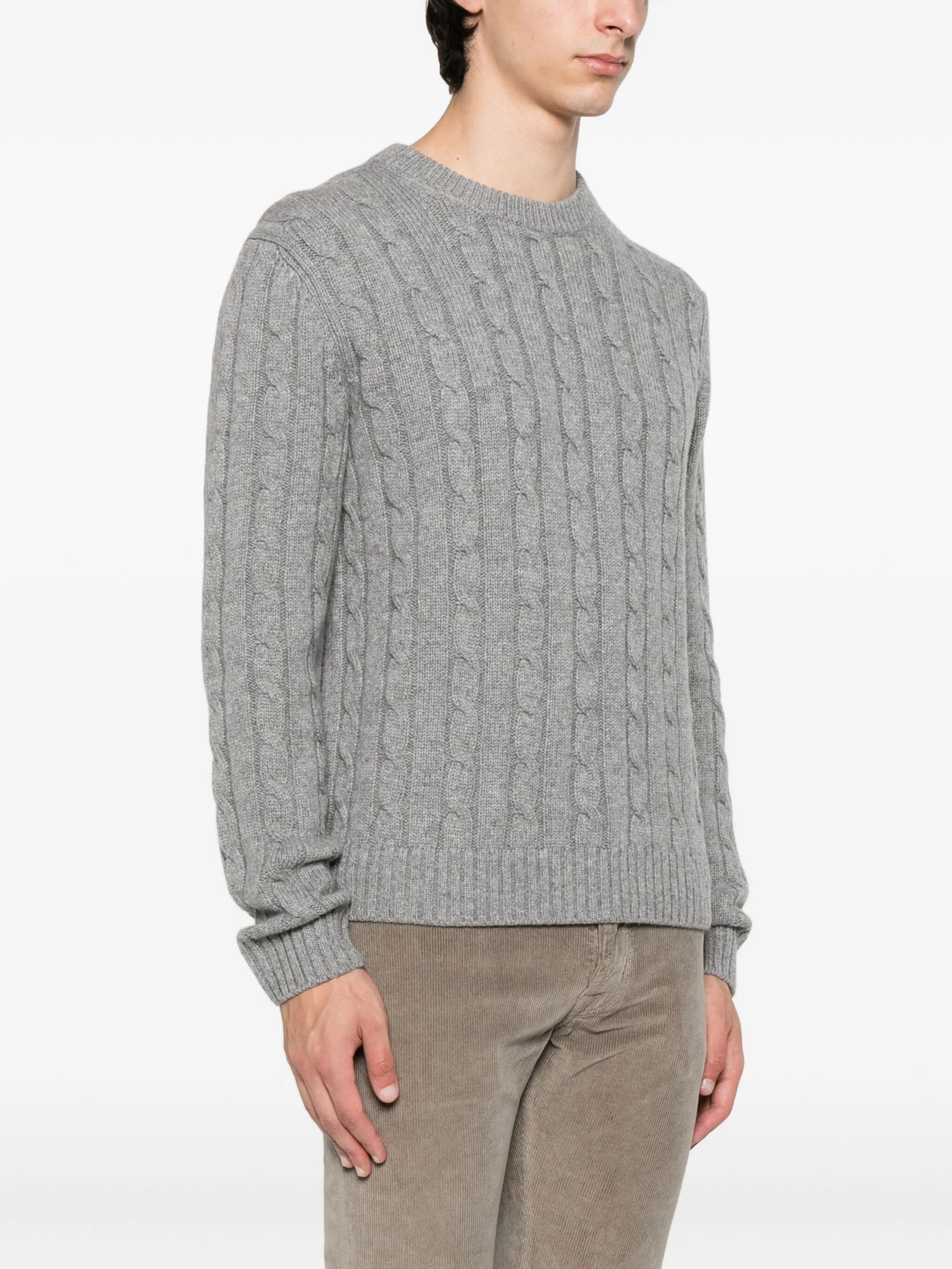 Cashmire Cable Knit Cashmere Sweater